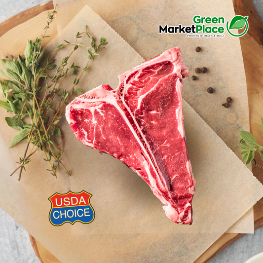 USDA Aged Black Angus T-Bone Steak Choice Grade